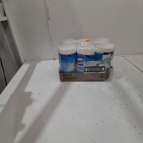 6PK ( 75 WIPES PER ) LYSOL DISINFECTING WIPES CRISP LINEN image 4