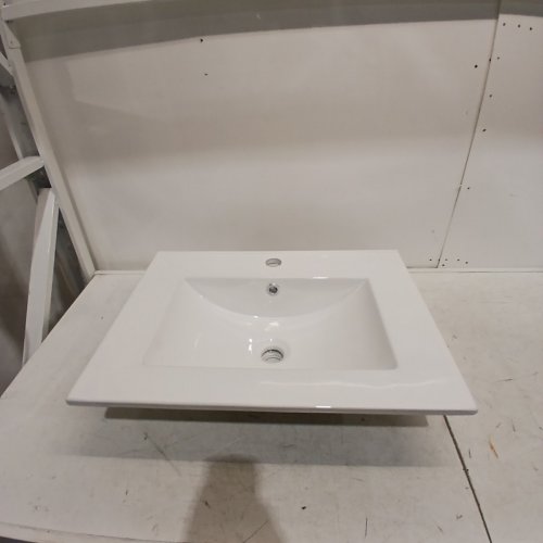 RECTANGULAR CERAMIC BASIN SINK - 24" X 18.5" - WHITE - (MODEL: US888203WT00) image 2