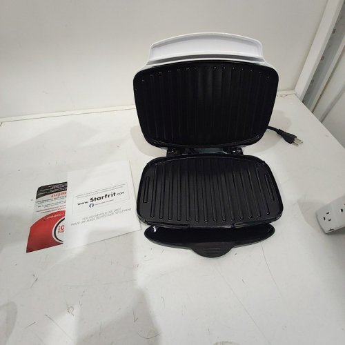 STARFRIT STARFRIT GRILL AND PANINI PRESS WITH CERAMIC COATING - WHITE (MODEL: 024506) image 4