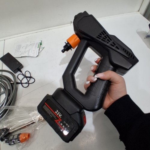 CORDLESS HANDHELD PRESSURE WASHER - 21 V - BLACK image 2