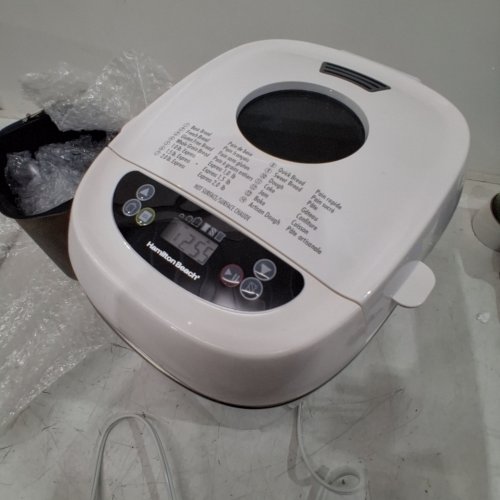 HAMILTON BEACH ARTISAN DOUGH AND BREAD MAKER - 907G CAPACITY - SILVER/WHITE (MODEL: 29987) image 2