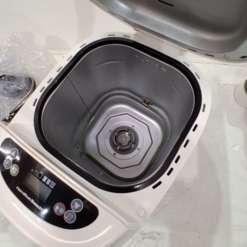 HAMILTON BEACH ARTISAN DOUGH AND BREAD MAKER - 907G CAPACITY - SILVER/WHITE (MODEL: 29987) image 4
