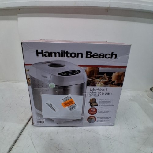 HAMILTON BEACH ARTISAN DOUGH AND BREAD MAKER - 907G CAPACITY - SILVER/WHITE (MODEL: 29987) image 6