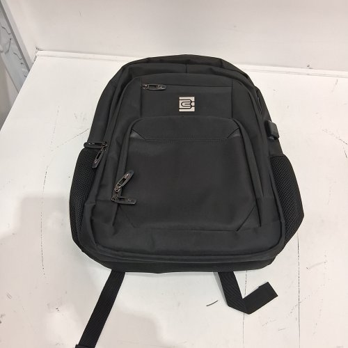 BRUNOCAVALLI SLIM BUSINESS TRAVEL LAPTOP BACKPACK - USB PORT, ANTI THEFT, WATER RESISTANT - FITS 15.6" LAPTOP - BLACK image 2