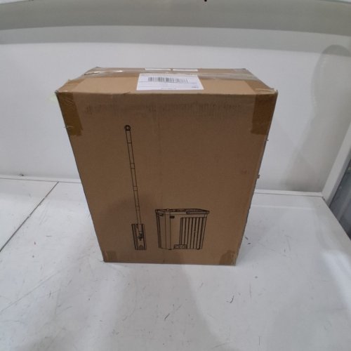 FLAT MOP AND BUCKET SET WITH AUTO PUMP - WHITE/GREY image 4