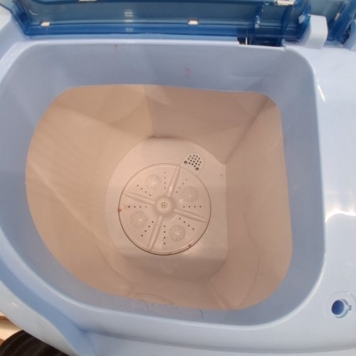 PYLE PURE CLEAN MINI TOP LOAD PORTABLE WASHER & SPIN DRYER - 7.7LBS CAPACITY / 110V - WHITE/BLUE (MODEL: PUCWM22) image 5