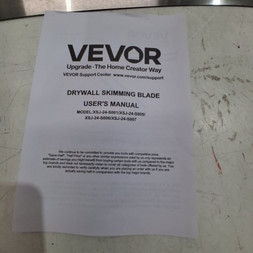 VEVOR DRYWALL SKIMMING BLADE - 48" ( MODEL - XSJ-24-S001) image 4