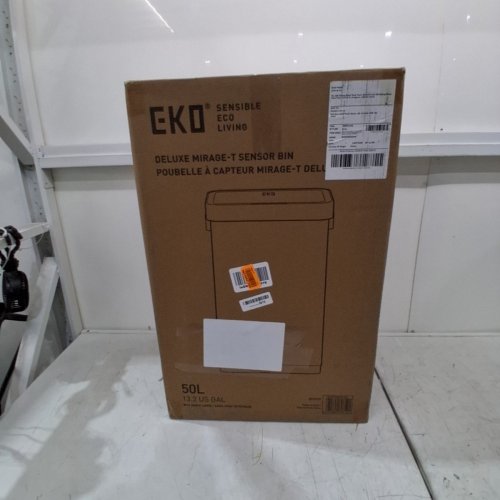 EKO DELUXE MIRAGE-T MOTION SENSOR TRASH CAN - 50L - SILVER (MODEL: EK9378-50L) image 8