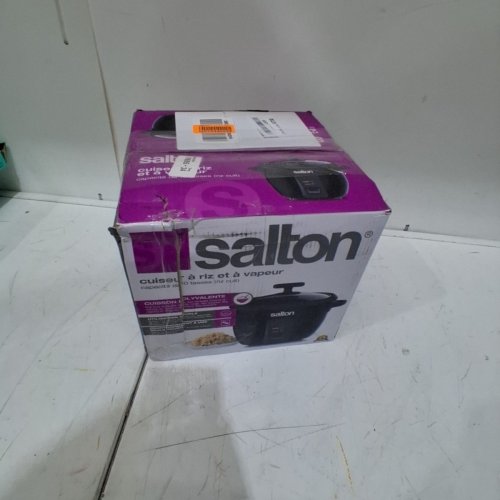 SALTON AUTOMATIC RICE COOKER AND STEAMER - 10 CUPS - BLACK - (MODEL: RC2088) image 4