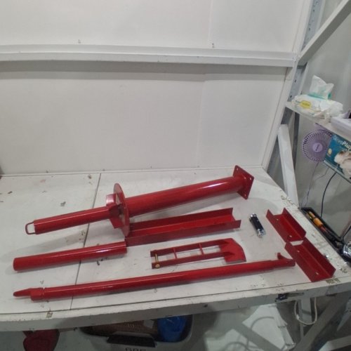 VEVOR PORTABLE MANUAL HAND BEAD BREAKER TIRE CHANGER/MOUNTING TOOL FOR GARAGE OR HOME - FOR 8" TO 16" TIRES - RED (MODEL: LTCZ-B) image 2