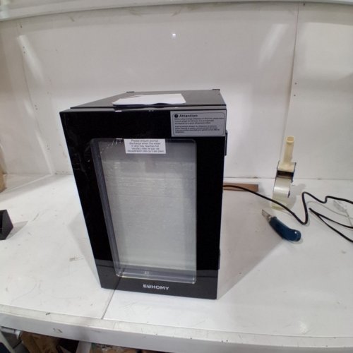 EUHOMY BEVERAGE REFRIGERATOR COOLER WITH 40°F-61°F DIGITAL TEMPERATURE CONTROL - 18L (HOLDS 25 CANS) - BLACK (MODEL: FWC008-11BL-CAEH /‎ WC-6B) image 4