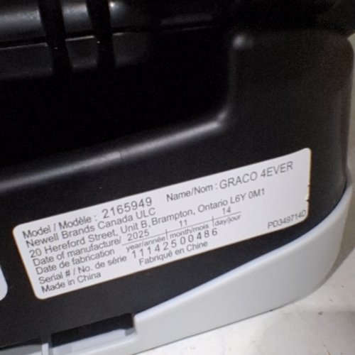GRACO 4EVER 4-IN-1 CAR SEAT WITH RAPID REMOVE COVER IN LOFTON (MODEL:2165949) image 2