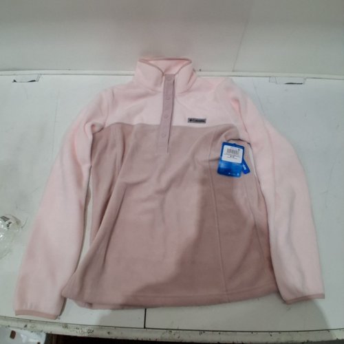 WOMENS COLUMBIA BENTON SPRINGS HALF SNAP PULLOVER FLEECE - M - PINK (STYLE: AL5771-618) image 2