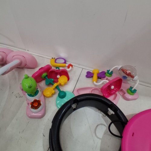 BRIGHT STARTS 2-IN-1 BOUNCE BOUNCE BABY ACTIVITY CENTER - PLAYFUL PALMS - PINK (MODEL: 12663) image 4