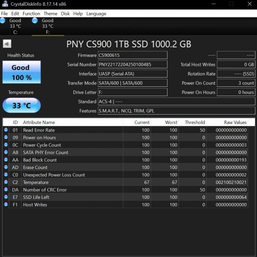 PNY CS900 1TB 3D NAND 2.5" SATA III INTERNAL SOLID STATE DRIVE (SSD) - (SSD7CS900-1TB-RB) image 2