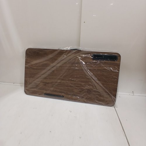 YUELAKE PORTABLE LAP DESK LAPTOP TRAY WITH TABLET SLOT - BUILT IN CUSHION, FOR 16" LAPTOPS - BROWN image 3