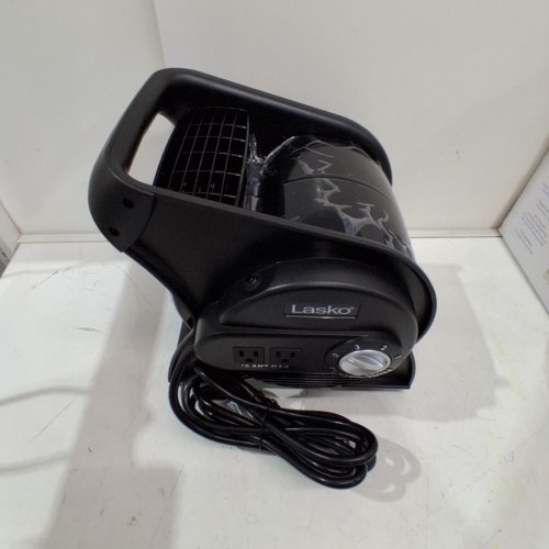 LASKO HIGH VELOCITY LIGHTWEIGHT PRO PIVOTING UTILITY FAN - BLACK (MODEL: U12104C) image 2