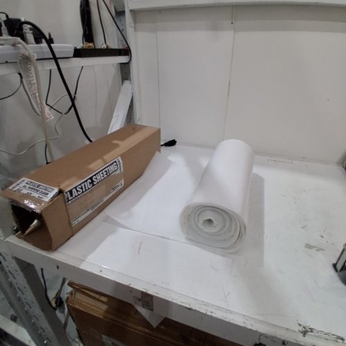 HEAVY DUTY CLEAR VAPOR AND MOISTURE PLASTIC BARRIER SHEET TARP/DROP CLOTH - 10FT X 25FT - 6 MIL - CLEAR (MODEL: PS10256) image 2