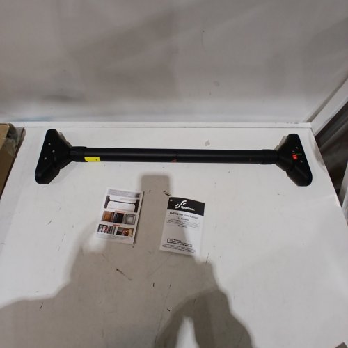 SPORTNEER ADJUSTABLE WIDTH LOCKING MECHANISM NO SCREWS AT HOME PULL UP BAR - 29.5" - 37" 400LBS MAX - BLACK/ORANGE - (MODEL: Y22-82000-90) image 2
