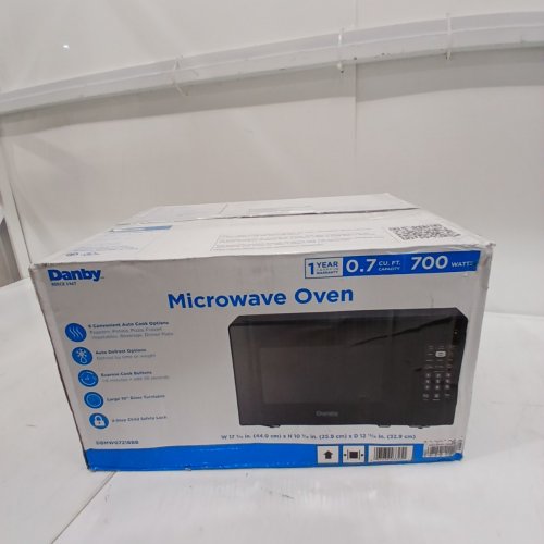 DANBY COUNTERTOP MICROWAVE - 0.7 CU.FT - BLACK - (MODEL: DBMW0721BBB) image 8