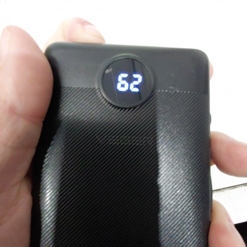VEGER PORTABLE CHARGER POWER BANK FOR IPHONE WITH BUILT IN CABLES AND WALL PLUG - 10000MAH - BLACK - (MODEL: V1115) image 6