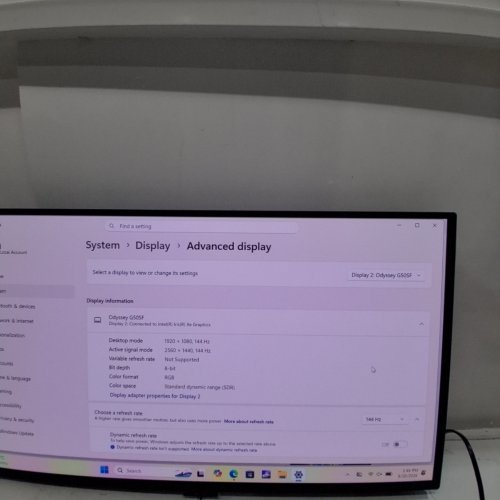 SAMSUNG ODYSSEY OLED G5 27" GAMING MONITOR, 2560 X 1440 QHD - 180HZ - 1MS - BLACK (MODEL: S27FG502SN) image 2