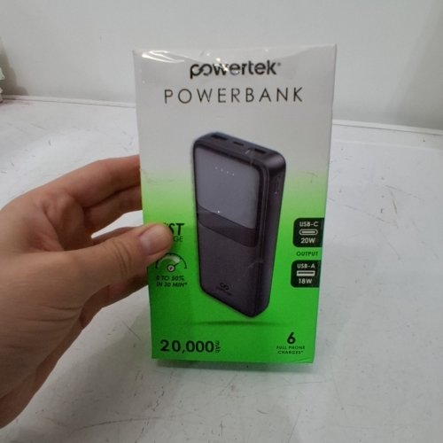 POWERTEK FAST CHARGE POWER BANK - 20W - 18W - 20000MAH - BLACK image 5