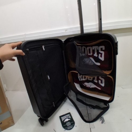 ROOTS TRAVEL COLLECTION HARDSIDE CARRY-ON LUGGAGE - 19" - BLACK (MODEL: RO11770) image 3