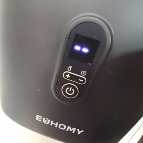 EUHOMY COUNTERTOP ICE CUBE MAKER MACHINE WITH EXTERNAL WATER TANK - 34LBS/DAY - BLACK (MODEL: IM005-CBL-CAEH) image 2