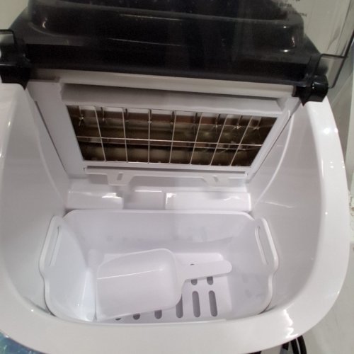 EUHOMY COUNTERTOP ICE CUBE MAKER MACHINE WITH EXTERNAL WATER TANK - 34LBS/DAY - BLACK (MODEL: IM005-CBL-CAEH) image 5