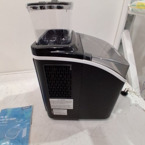 EUHOMY COUNTERTOP ICE CUBE MAKER MACHINE WITH EXTERNAL WATER TANK - 34LBS/DAY - BLACK (MODEL: IM005-CBL-CAEH) image 9