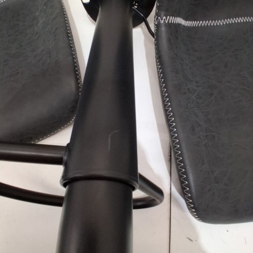 2PK ADJUSTABLE MODERN BAR STOOL - BLACK/GREY (MODEL: YB8005BK02) image 3