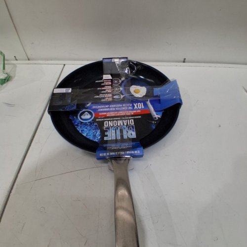 BLUE DIAMOND DIAMOND INFUSED CERAMIC NONSTICK FRYING PAN SKILLET - 12" - BLUE image 4