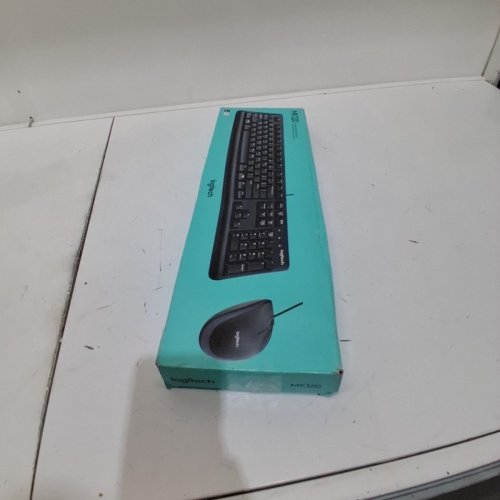 2PC LOGITECH MK120 WIRED DESKTOP KEYBOARD AND MOUSE COMBO - BLACK (MODEL : MK210 CORDED) image 4