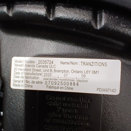 GRACO TRANZITIONS 3-IN-1 HARNESS/HIGHBACK/BACKLESS BOOSTER CAR SEAT - 100LBS MAX/CAP - BLACK (MODEL: 2035724) image 2