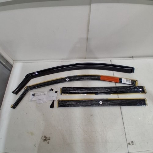 4PC FLEXIBLE IN-CHANNEL SIDE WINDOW DEFLECTORS COMPATIBLE WITH CHEVROLET TRAVERSE (2024 - 2026) - BLACK (MODEL: 200799) image 2