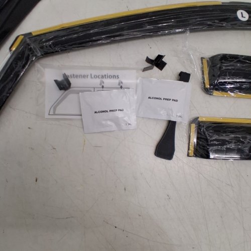 4PC FLEXIBLE IN-CHANNEL SIDE WINDOW DEFLECTORS COMPATIBLE WITH CHEVROLET TRAVERSE (2024 - 2026) - BLACK (MODEL: 200799) image 4