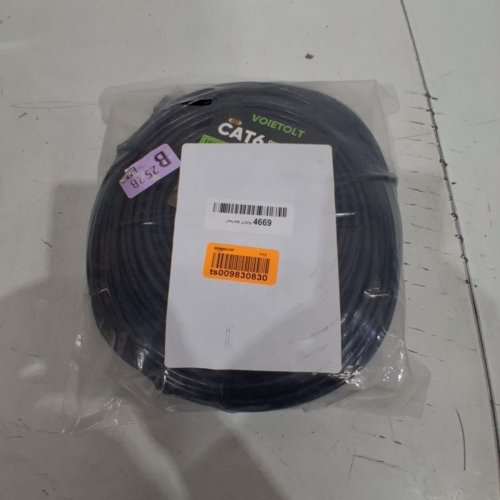 VOIETOLT CAT 6 OUTDOOR ETHERNET CABLE WATERPROOF DIRECT BURIAL -24AWG -100FT -BLACK (MODEL:CAT6) image 2