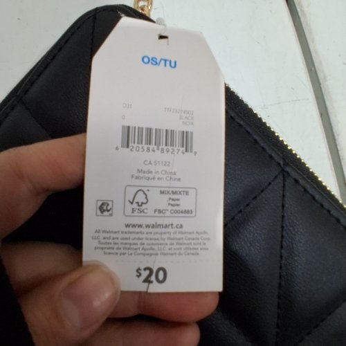 TIME AND TRU CROSSBODY PURSE - BLACK image 2