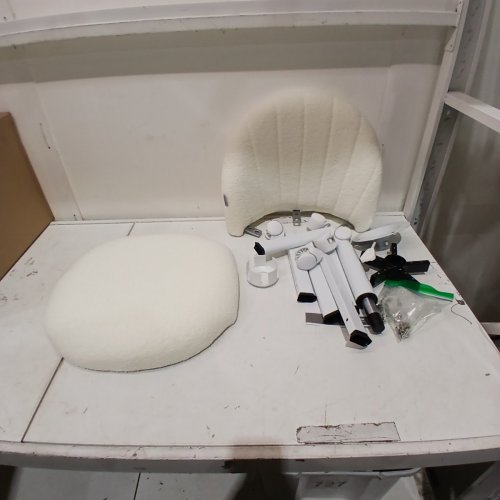 SONGMICS TEDDY FLEECE OFFICE CHAIR - WHITE (ITEM: OBG027WD01) image 3