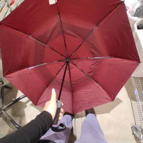SHED RAIN WINDPRO ARC UMBRELLA - 46" - DARK RED/MAROON (MODEL: 1550207) image 2