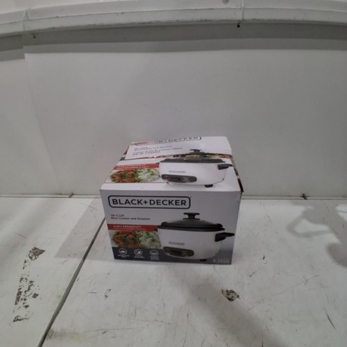BLACK+DECKER RICE COOKER AND STEAMER - 6CUPS- WHITE image 4