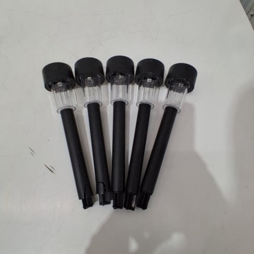 5PK LED PATHWAY STAKE LIGHTS - 8" - BLACK image 3