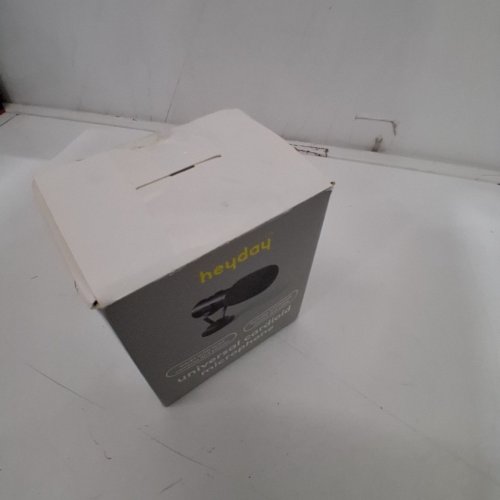 HEYDAY UNIVERSAL CARDIOID MICROPHONE WITH WINDSHIELD, MOUNT, AND CABLE - 3.5MM JACK - BLACK / GREY (MODEL: 056 04 0052) image 4