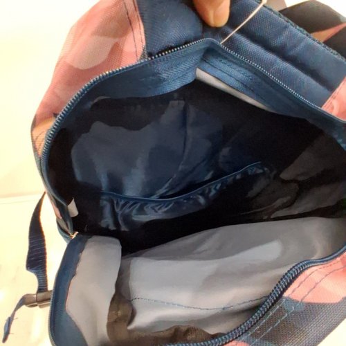 JETSTREAM SCHOOL BACK PACK LAPTOP BAG WITH WATER BOTTLE MESH POCKETS - BLUE, PINK FLORAL image 3
