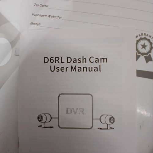 VSYSTO WATERPROOF FRONT & REAR MOTORCYCLE DASH CAM SYSTEM DRIVING RECORDER - BLACK (MODEL: D6RL) image 3