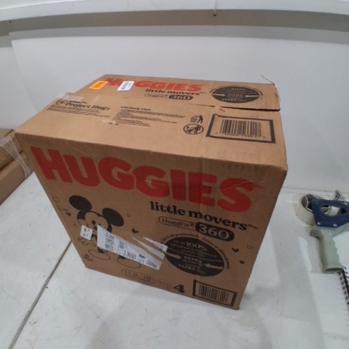 144PK HUGGIES LITTLE MOVERS DIAPERS, SIZE 4 image 3
