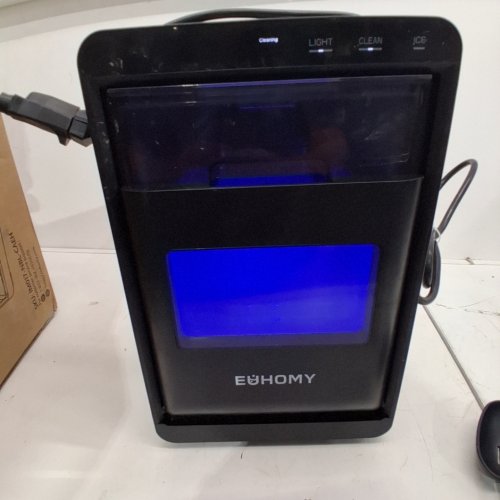 EUHOMY SELF-CLEANING COUNTERTOP NUGGET ICE MAKER - 40LBS/24H - BLACK (MODEL: IM017-NBL-CAEH) image 2