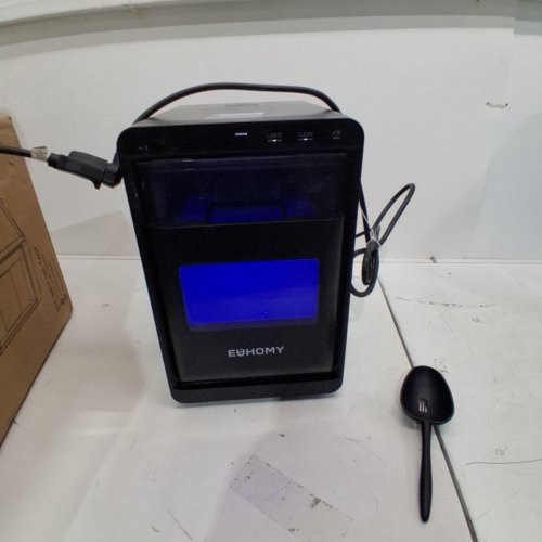 EUHOMY SELF-CLEANING COUNTERTOP NUGGET ICE MAKER - 40LBS/24H - BLACK (MODEL: IM017-NBL-CAEH) image 3