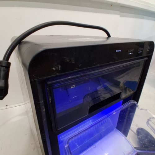 EUHOMY SELF-CLEANING COUNTERTOP NUGGET ICE MAKER - 40LBS/24H - BLACK (MODEL: IM017-NBL-CAEH) image 5